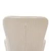 A close-up view of the back of a beige upholstered chair with a ribbed texture. Náhled obrázku produktu