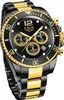 LIGE UG-23707 Herrenuhr Schwarz/Gold - Stilvoll & Robust Produktbild-Vorschau 1