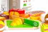 ECOTOYS TL87115 Set di alimenti finti in legno da tagliare Anteprima dell’immagine prodotto 2