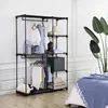 SONGMICS Kleiderschrank mit Kleiderstangen 112 x 43 x 165 Produktbild-Vorschau 4