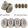 Silikon Seifenform, 4 Kavität Oval Massage Seifenform Keks Produktbild-Vorschau 2