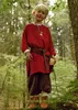 Tunica medievale per bambini Arn, rossa - camicia medievale Anteprima dell’immagine prodotto 1