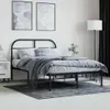 vidaXL Bedframe met hoofdeinde, zwart metaal, 120x200 cm Productafbeelding-voorbeeld 3