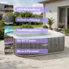 Arebos AR-HE-SPA6SLH, zwart, 650 mm, 26 kg Productafbeelding-voorbeeld 3