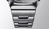 A close-up shot of a metal watch band. Produktbild-Vorschau