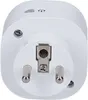 A close-up, front-facing view of a white electrical adapter with visible prongs and a power symbol. Náhled obrázku produktu