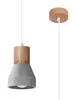 Lampa wisząca z betonu architektonicznego QUBIC szara Podgląd zdjęcia produktu 1