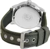 The back of a watch with a green fabric strap. Anteprima dell’immagine prodotto