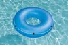 A blue inflatable swimming ring floating on clear blue water. Náhľad obrázku produktu