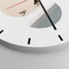 Wanduhr - Rund - Glasuhr - Abstraktion Rad Halbkreis - Produktbild-Vorschau 5