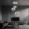 LED Hängeleuchte, 3-Flammig, Glas Kugeln, Chrom, D 51 cm Produktbild-Vorschau 6
