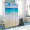 Relaxdays Tenda da doccia "Sandstrand", 180x200, antimuffa, Anteprima dell’immagine prodotto 3