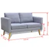 The Living Store Sofa Set 2-Sitzer und 3-Sitzer Stoff Produktbild-Vorschau 9