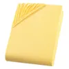 A folded yellow fitted sheet on a white background. Produktbild-Vorschau