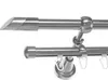 Gardinenstange Rohr und Innenlauf Edelstahl Look, Metall, Produktbild-Vorschau 1