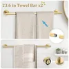 Geborstelde Gouden Badkamer Hardware Set met 10 Stukken Productafbeelding-voorbeeld 2