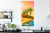 MuchoWow® Poster Gemälde - Öl - Palme - Natur - Wasser Produktbild-Vorschau 3