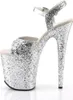 FLAMINGO-810LG Damen Sandale von Pleaser, Silber  , EU 36, Produktbild-Vorschau 3