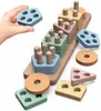 Holz Montessori Spielzeug ab 1 2 3 Jahr, Holzspielzeug Produktbild-Vorschau 1