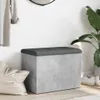 Lavice s úložným prostorem betonová šedá 62x42x45 cm Náhled obrázku produktu 3