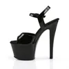 SKY-309 Damen Sandale von Pleaser, Schwarz Lack , EU 37, US Produktbild-Vorschau 3