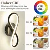 ZMH Wandleuchte Innen LED Wandlampe Schwarz Wand Lampe für Produktbild-Vorschau 3