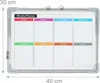 Relaxdays Whiteboard, mit Zubehör, abwischbar, beidseitig Produktbild-Vorschau 4