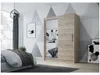 Easy4You D1 120 cm Trüffel Schiebetüren Kleiderschrank Produktbild-Vorschau 2