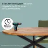 A drill is placed on a wooden table next to a circular graphic indicating 10 minutes of assembly time. Voir les images du produit