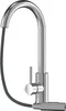 A stainless steel kitchen faucet with a pull-out spout, shown against a white background. Produktbild-Vorschau