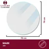 HOOZ Tischfolie Ø70 cm transparent 1,5 mm wasserfest  PVC Produktbild-Vorschau 2