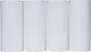 Four rolls of white paper are lined up against a white background. Produktbild-Vorschau