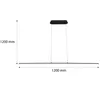 MasterLED XL Hängelampe 120cm Schwarz, LED Lichtleiste Produktbild-Vorschau 9