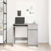vidaXL Písací stôl betón sivý 86x49x76 cm materiál na báze Náhľad obrázku produktu 3