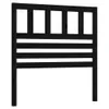 The Living Store Kopfteil Schwarz 81x4x100 cm Massivholz Produktbild-Vorschau 2