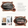 TANTOMI Henkeltasche  Leder Schultertasche Handtasche Top Produktbild-Vorschau 3