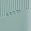A close-up of a green suitcase with a textured surface and a raised logo. Náhľad obrázku produktu