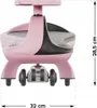 Voiture toboggan pour enfants Tulano Focus 35 Pink - Voir les images du produit 8