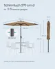 SONGMICS Sonnenschirm Ø 270 cm mit 32 LED-Lämpchen Produktbild-Vorschau 5