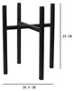 Pflanzenständer Lafiora Ø 26,5 H 25 cm Metall schwarz für Produktbild-Vorschau 3
