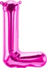 Palloncino in foil lettera L, rosa, 40 cm circa, da Anteprima dell’immagine prodotto 1
