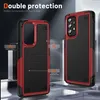 Two phone cases are displayed on a reflective surface with a dark background. Produktbild-Vorschau