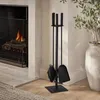 Relaxdays Kaminbesteck, 4-teilige Kamingarnitur mit Produktbild-Vorschau 3