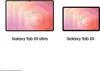 Two tablets are shown side-by-side with their screen sizes indicated. Produktbild-Vorschau