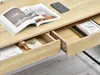 Široký písací stôl DAMJAR - čierny / dub sonoma Náhľad obrázku produktu 18