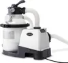 A white and gray sand filter pump for a swimming pool, shown against a white background. Produktbild-Vorschau