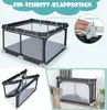120 x 120 cm Laufstall Baby Faltbar, Laufgitter mit Tür & Produktbild-Vorschau 3