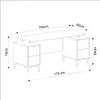 HOMIDEA Branco Chefschreibtisch - Moderner Schreibtisch mit Produktbild-Vorschau 3