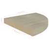 vidaXL Eck-Schweberegal Eichen-Optik 35x35x3,8 cm MDF -  Produktbild-Vorschau 14