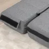 HOMCOM Bodensofa 2-in-1 Klappbar Schlafsofa mit Leinenoptik Produktbild-Vorschau 8